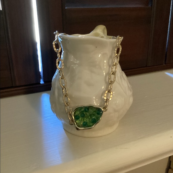 Green Druzy Necklace - Picture 4 of 6